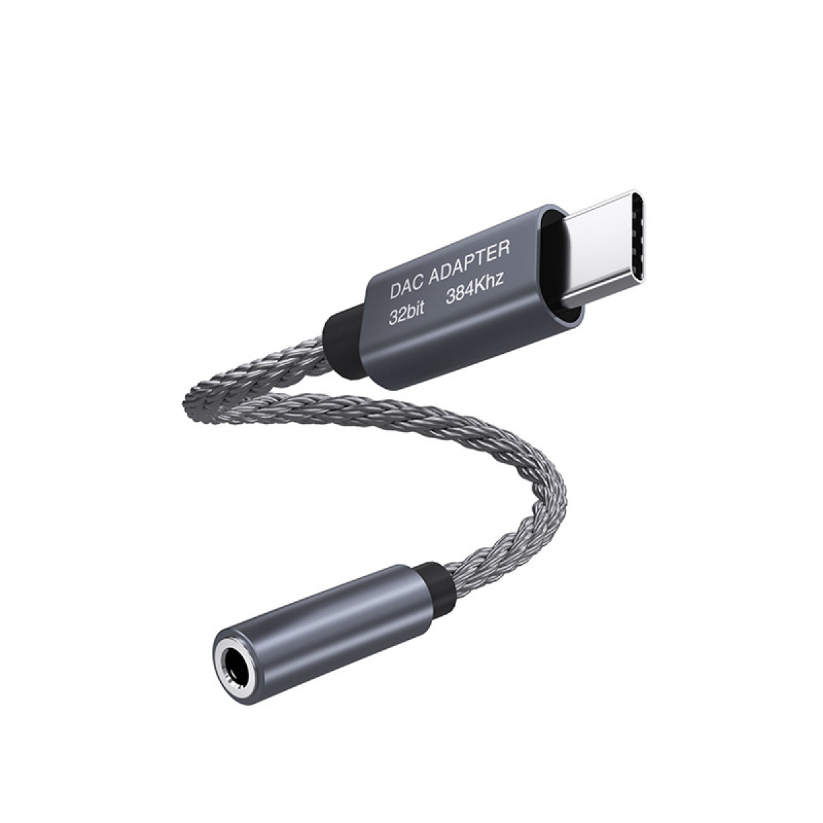 INF 32bit/384kHz USB-C auf 3,5 USB C DAC-Adapter Adapter Audio-Adapterkabel Klinke mm