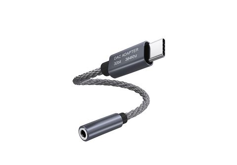 INF 32bit/384kHz USB-C auf 3,5 mm Audio-Adapterkabel DAC-Adapter USB C  Klinke Adapter