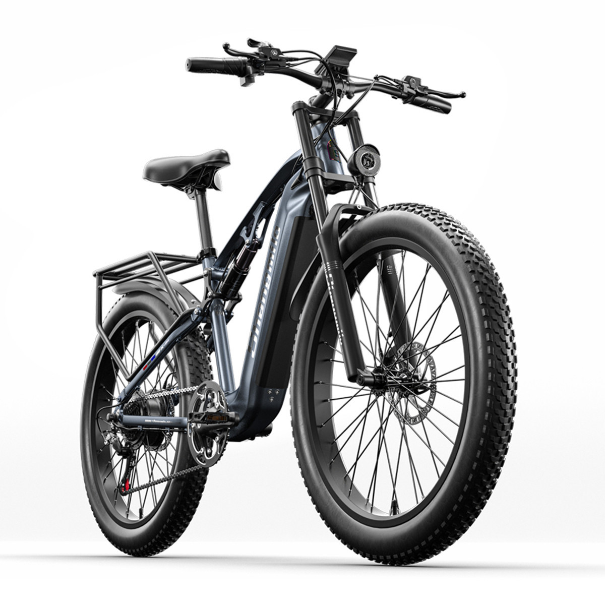 SHENGMILO MX05 48V 1000W BAFANG-Motor, Citybike grau) Unisex-Rad, 200kg 26 (Laufradgröße: 840Wh, Zoll, Tragfähigkeit