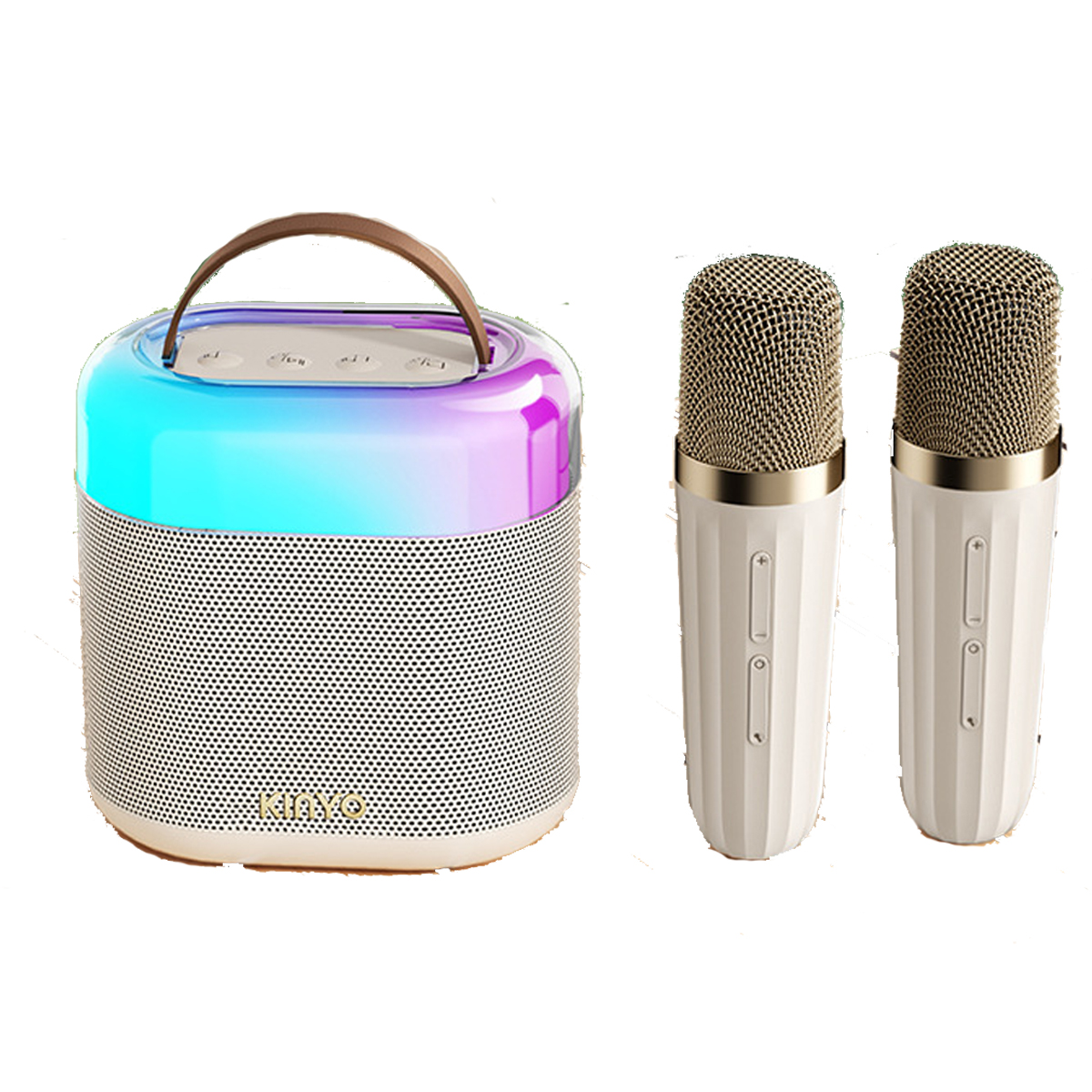 SHAOKE den ktv k für Mikrofon klein Lautsprecher, Mikrofon Song Heimgebrauch Bluetooth-Lautsprecher Sound drahtlose Grau