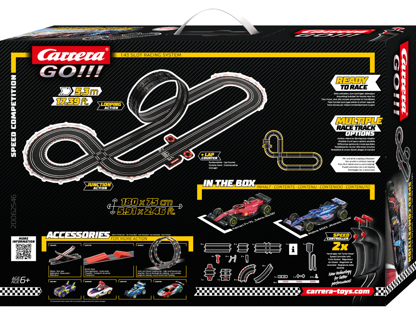 ab Speed Komplettset Formel Rennbahn Jahren 1 Komplettset Rennbahn Competition CARRERA 6