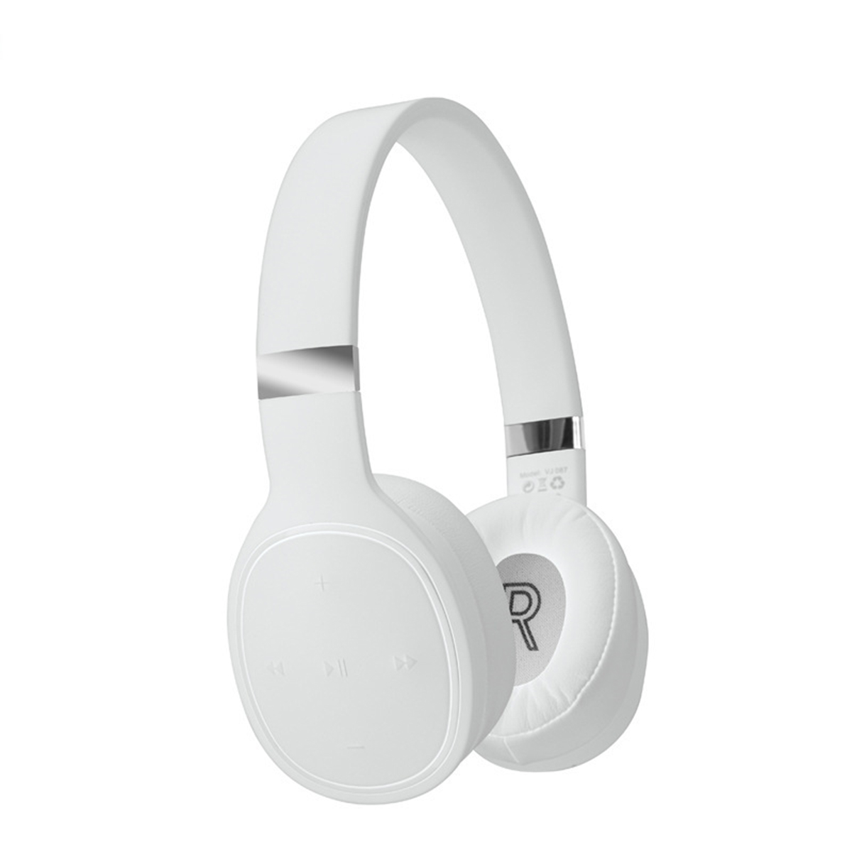 Long SYNTEK Kopfhörer Running, Wireless Ultra Life Bluetooth Over-ear Stirnband Music Bluetooth weiß Headset Weißes Bluetooth-Kopfhörer