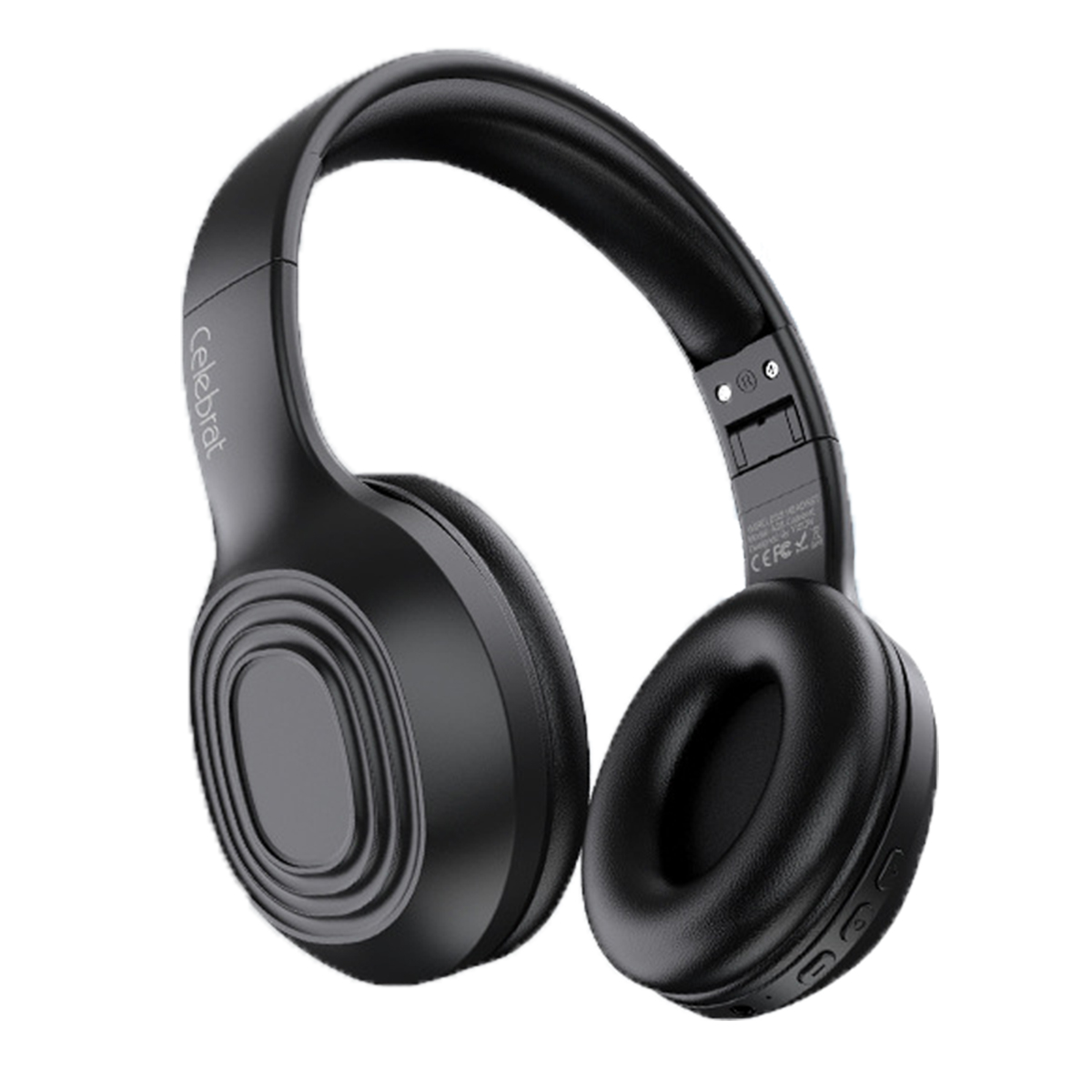 Headset Geräuschunterdrückung Sport Bluetooth Bass Bluetooth Bluetooth-Kopfhörer Kopfhörer Drahtlos Schwarz Klappbares SYNTEK Mikrofon, schwarz Over-ear