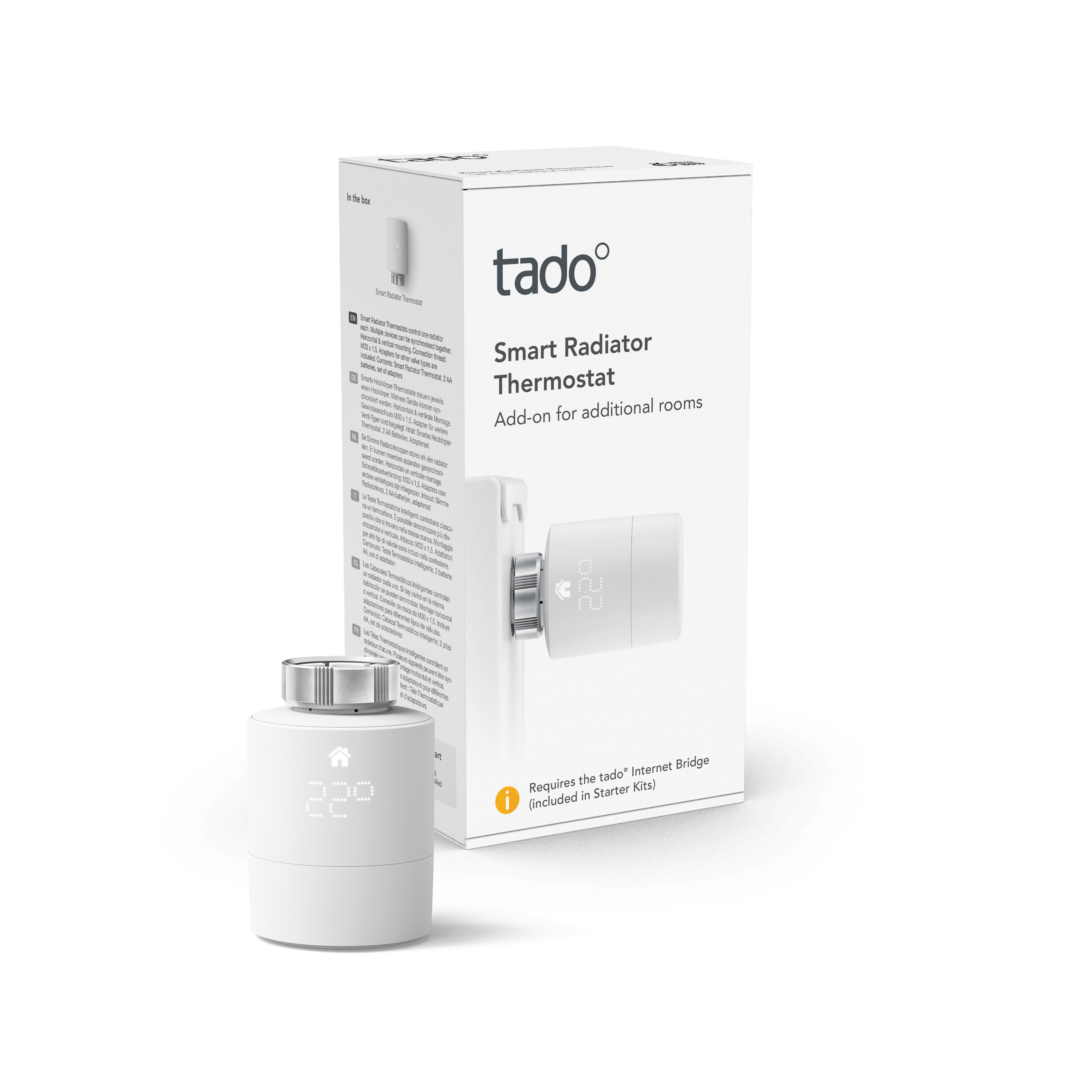 TADO Thermostat-1* Smartes weiß Thermostat,