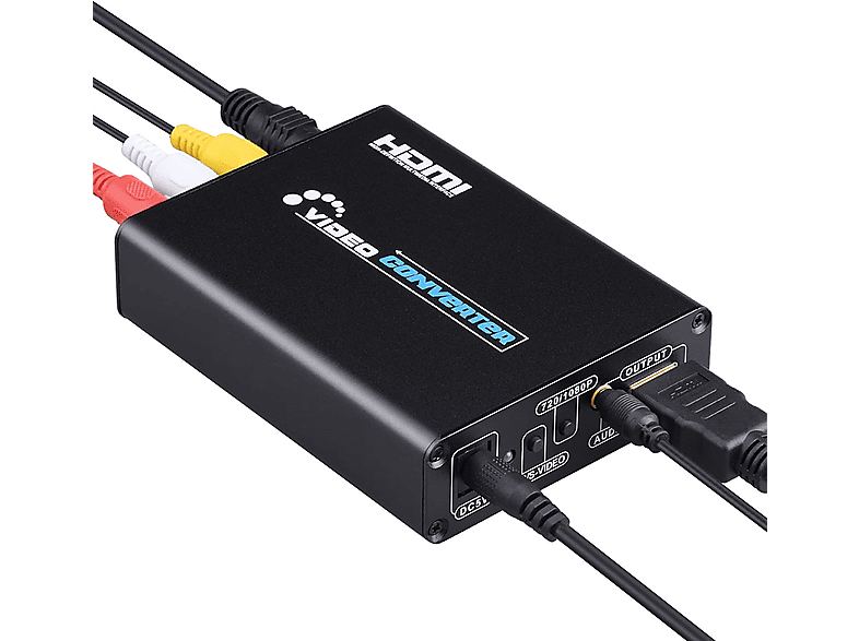 und INF Video S-Video-zu-HDMI-Konverter AV- Konverter