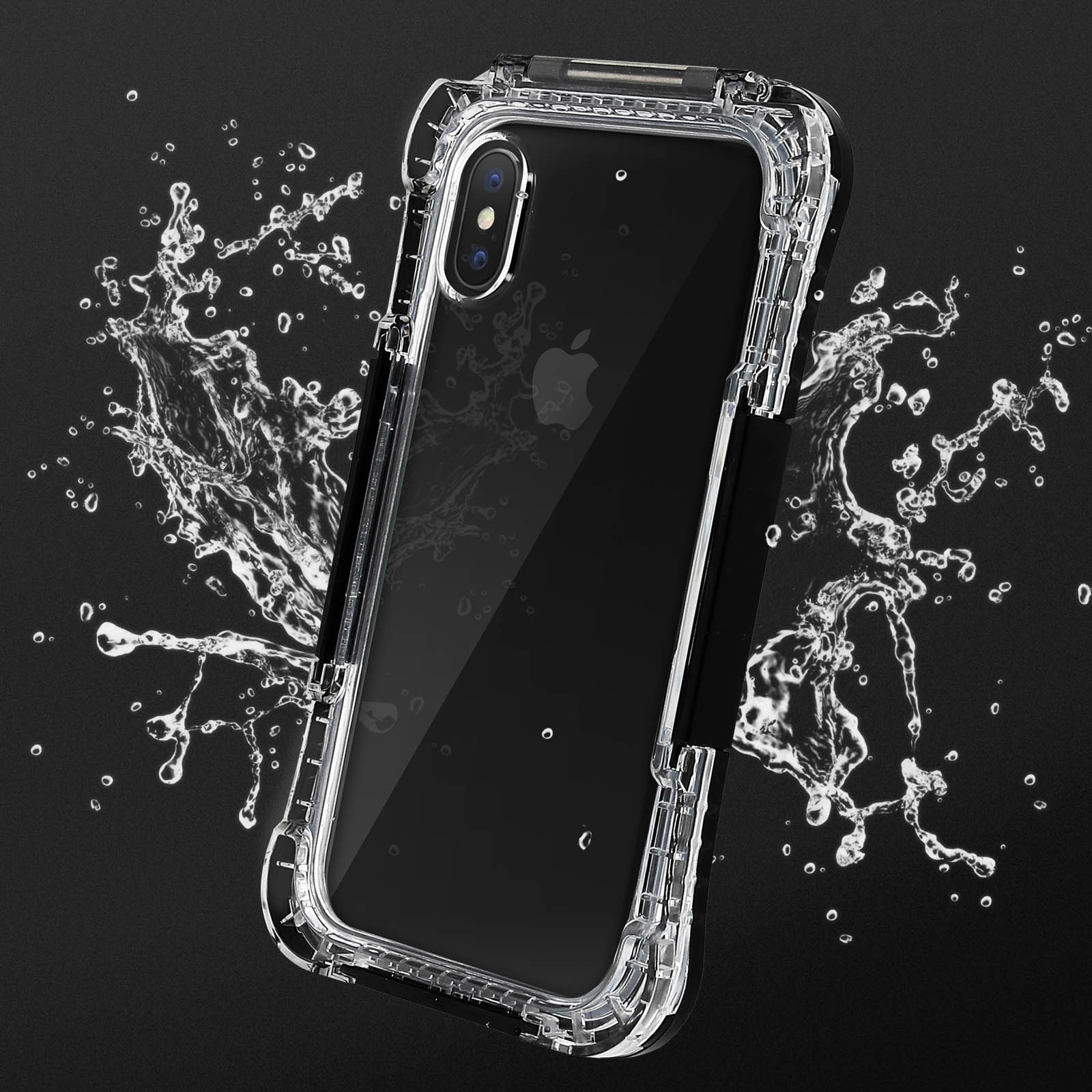 Unterwasserschutzhülle, Apple, XS, Series, iPhone Schwarz AVIZAR Rundumschutz