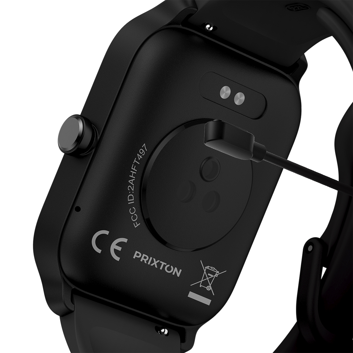 PRIXTON SWB29 Smartwatch silicone, Schwarz