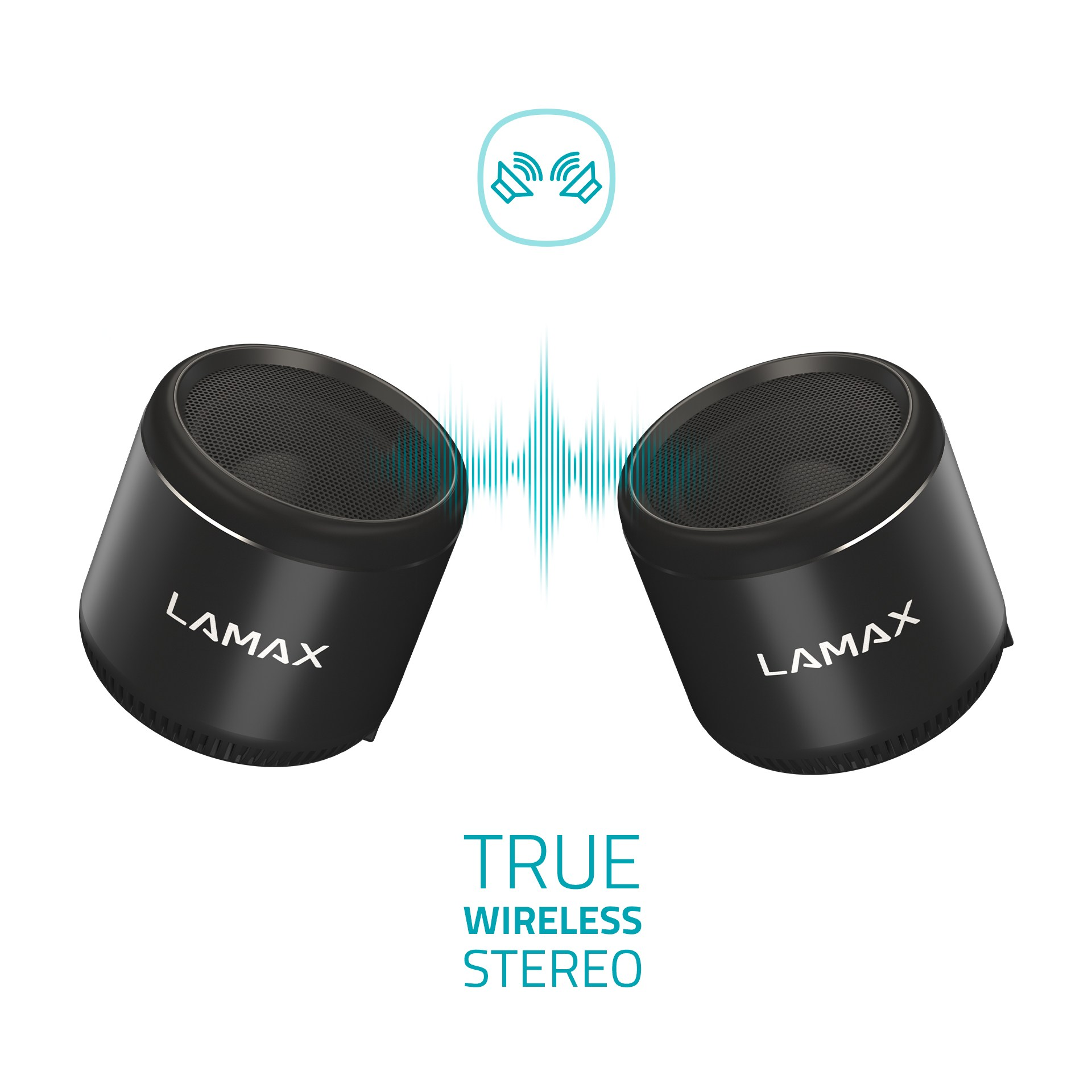 LAMAX Sphere2 Mini Bluetooth Lautsprecher, schwarz