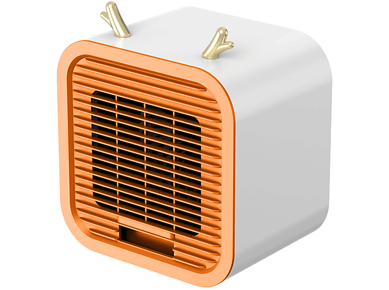 SYNTEK Tragbarer Klimatisierungsventilator Plus Eiskalter Ventilator Büro 3-stufiger Tischventilator Ventilator Orange (3 Watt)