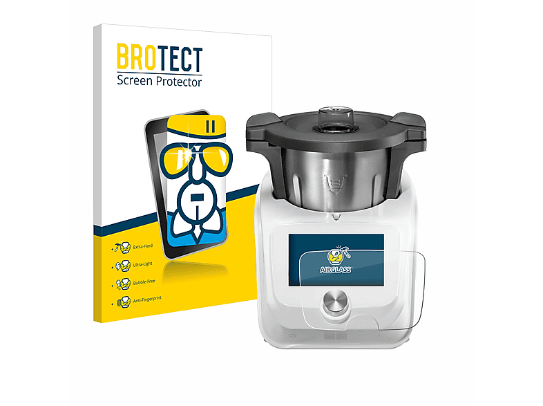 BROTECT Airglass klare Schutzfolie(für SilverCrest Monsieur Cuisine Connect) | Schutzfolien & Schutzgläser
