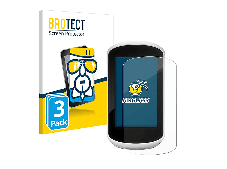 BROTECT 3x Edge Explore Garmin Airglass klare Schutzfolie(für 2018)