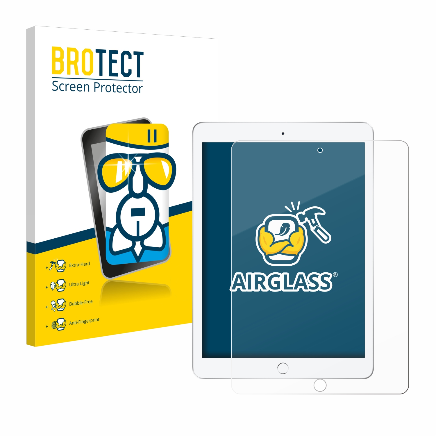 iPad Apple klare 2018 BROTECT Schutzfolie(für Gen.)) Airglass (6. 9.7\