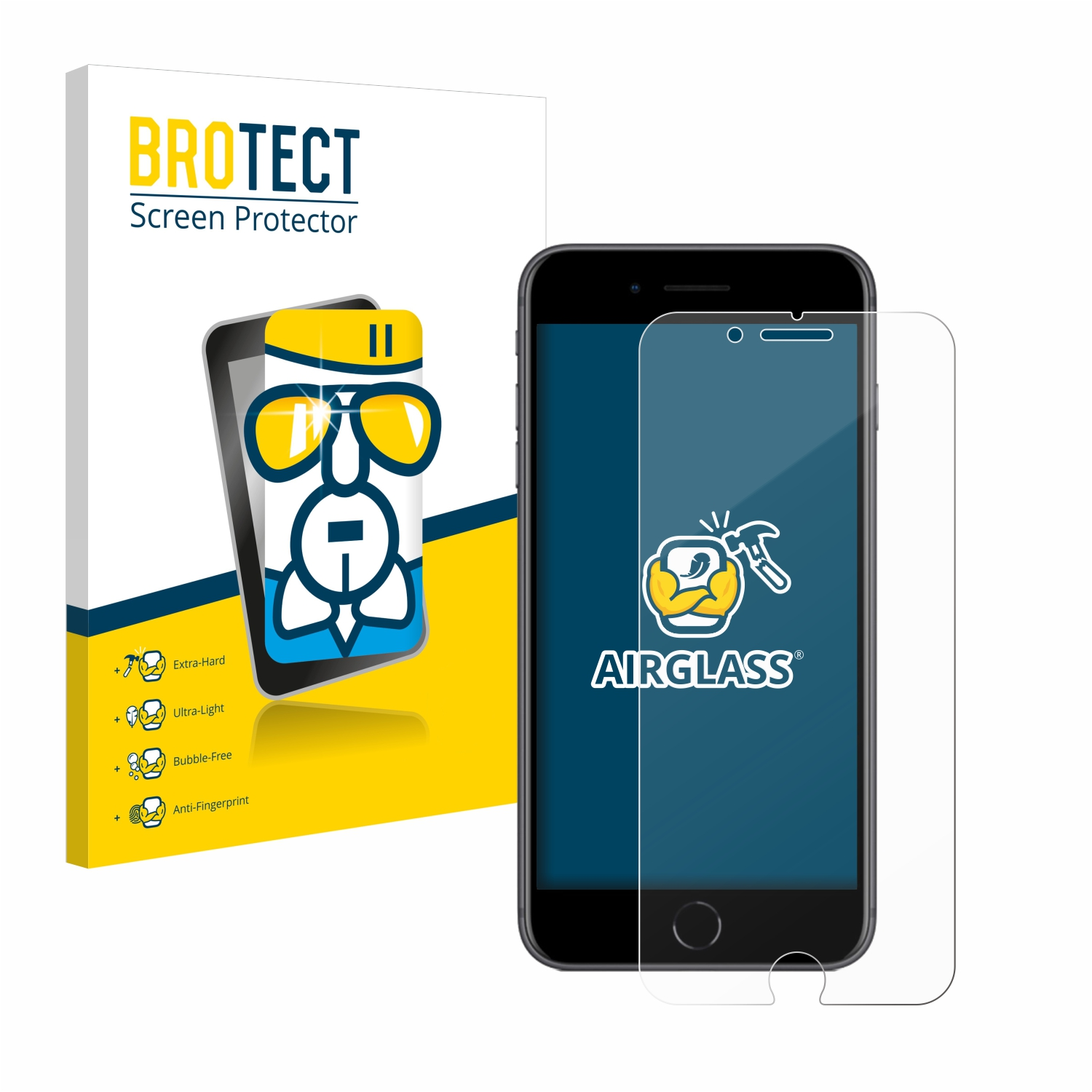 BROTECT Airglass klare Schutzfolie(für Apple iPhone 8 Plus)