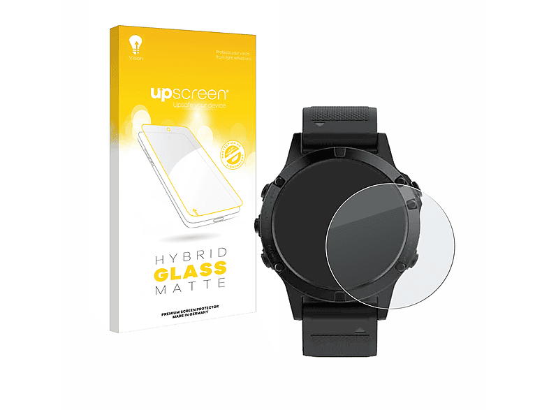 UPSCREEN matte Schutzfolie(für Garmin Fenix 5 (47 mm)) | Smartwatch Schutzfolien & Gläser