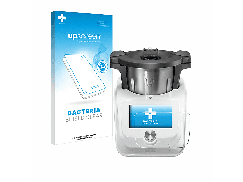 UPSCREEN antibakteriell klare Schutzfolie(für SilverCrest Cuisine Monsieur Connect)