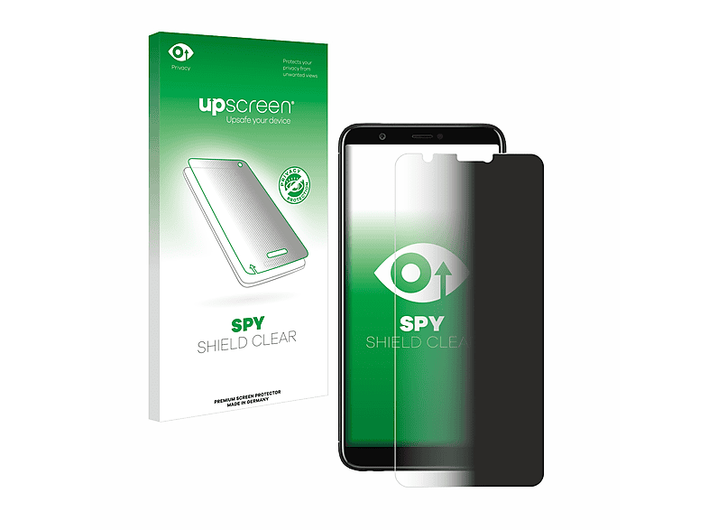 UPSCREEN Anti-Spy Schutzfolie(für Huawei P smart 2018)