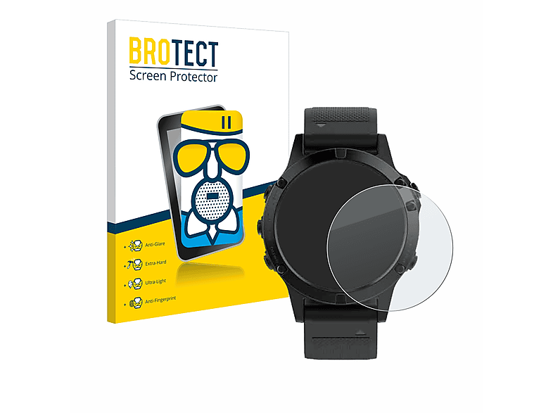 (47 BROTECT Airglass 5 Fenix Garmin Schutzfolie(für matte mm))