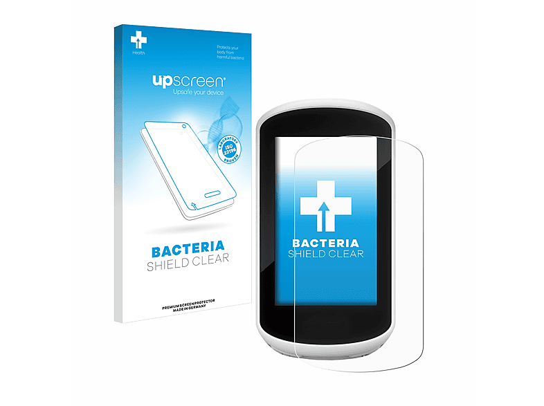 UPSCREEN antibakteriell klare Schutzfolie(für 2018) Garmin Edge Explore