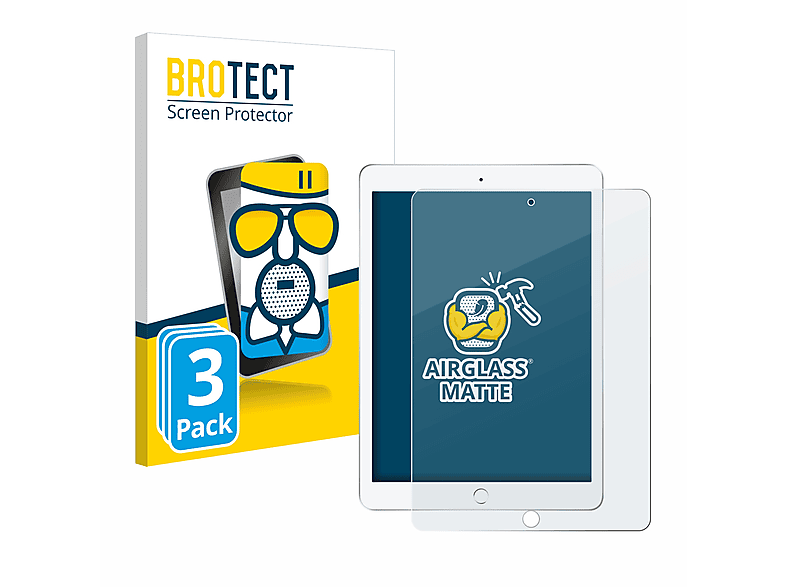 BROTECT 3x Airglass matte Schutzfolie(für Apple iPad 9.7\