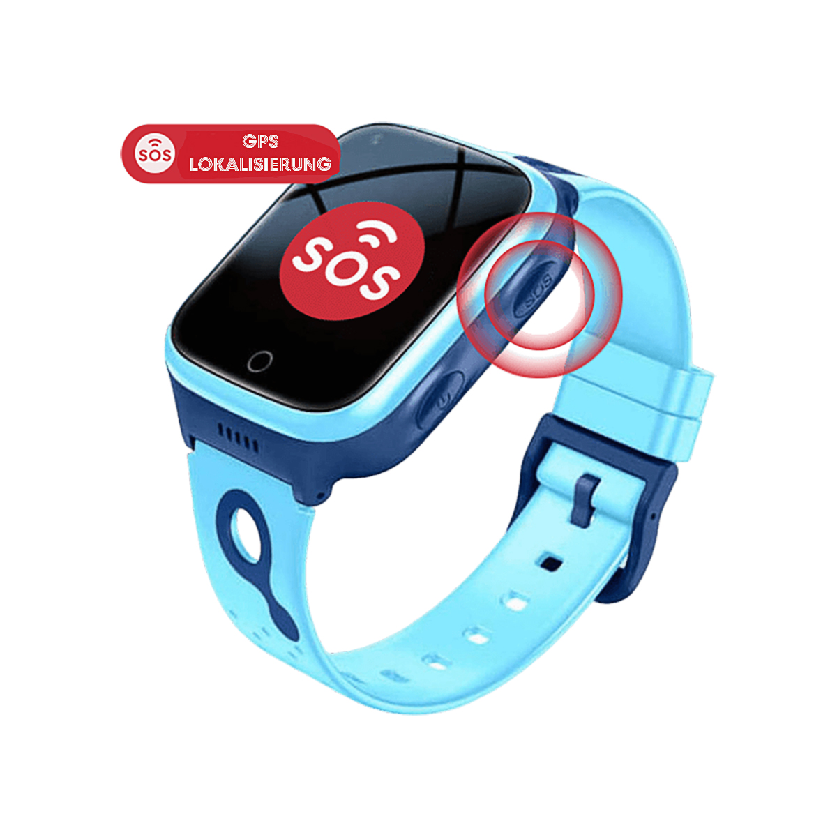 + CARNEO Kinder 4G Platinum GPS Guard Blau blue, Smartwatch,