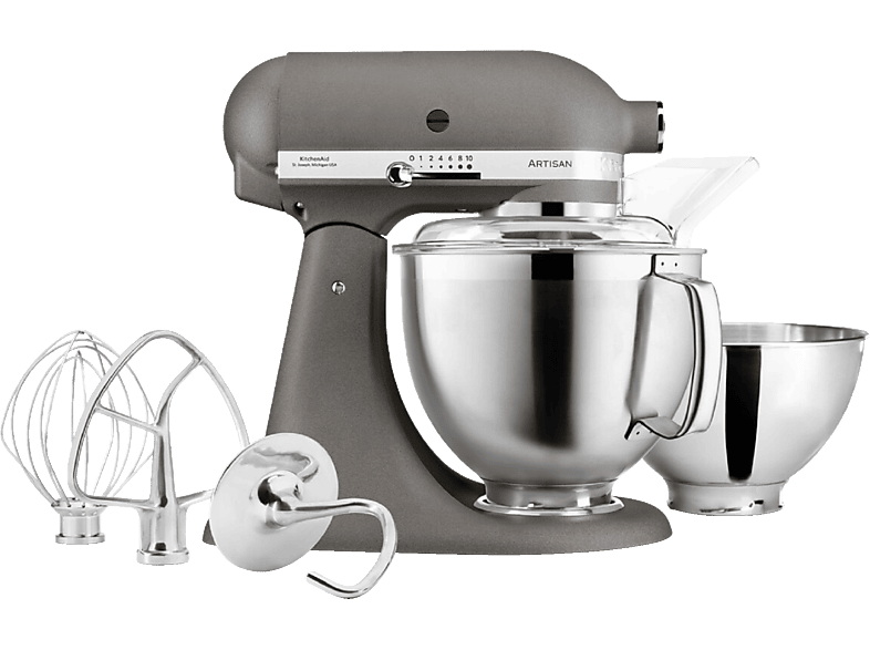 Imperial - Watt) Küchenmaschine KITCHENAID Grey (300 5KSM185PSEGR Artisan 4,8 Liter