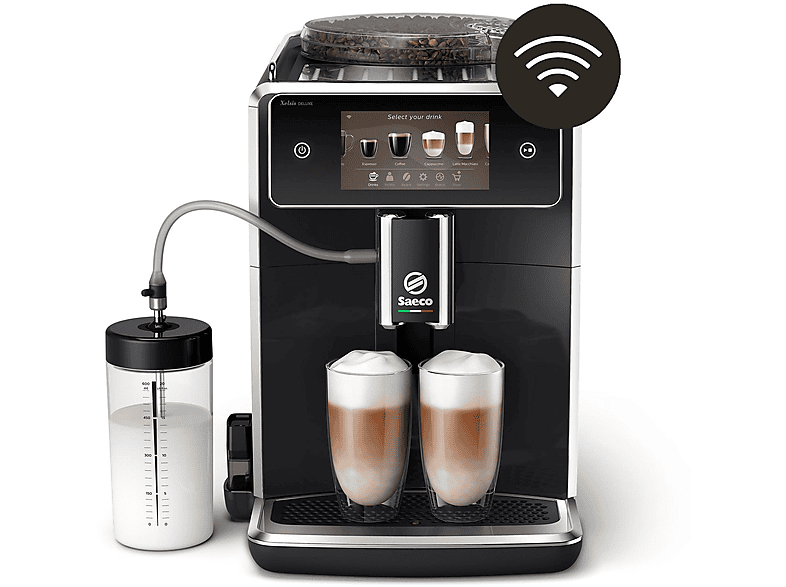 SAECO SM 8780/00 XELSIS DLX BK 230/50 Kaffeevollautomat Klavierlack-Schwarz