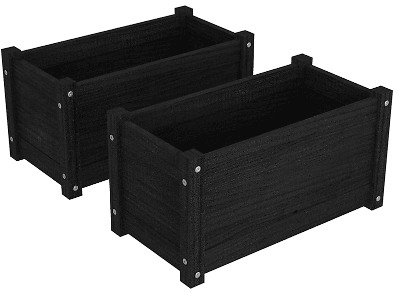 VIDAXL 810713 Blumentopf Schwarz