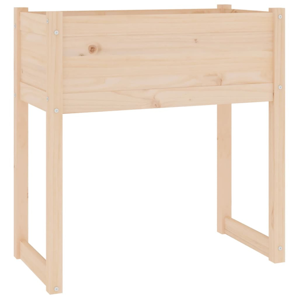 VIDAXL Natürliche Holzfarbe 822132 Pflanzgefäß