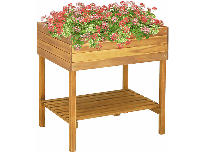 VIDAXL 46584 Blumentopf Natürliche Holzfarbe