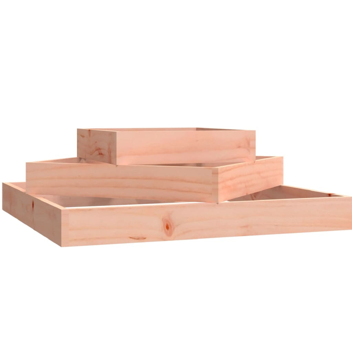 VIDAXL Holzfarbe 823883 Natürliche Pflanzgefäß