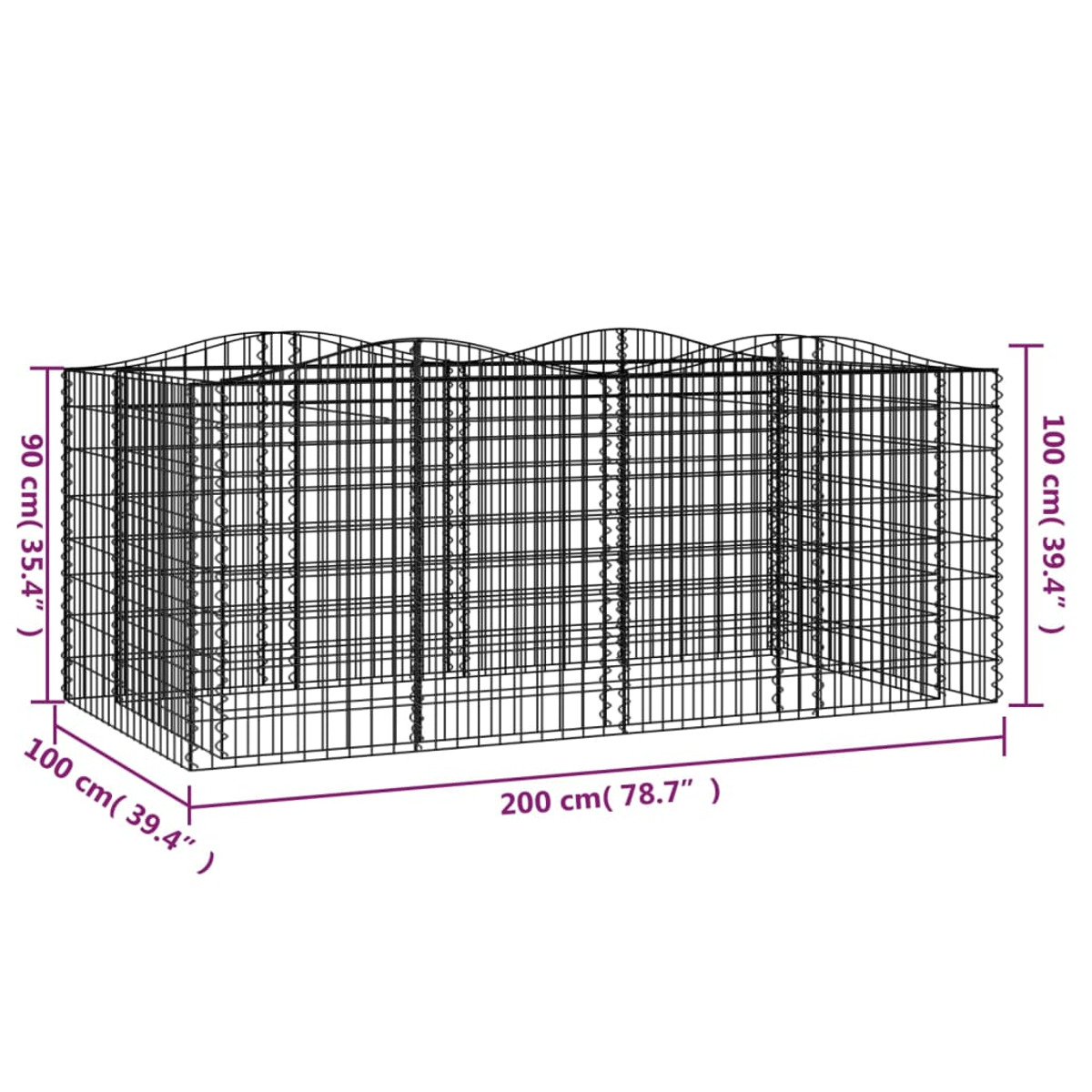 VIDAXL 153554 Hochbeet Silbern