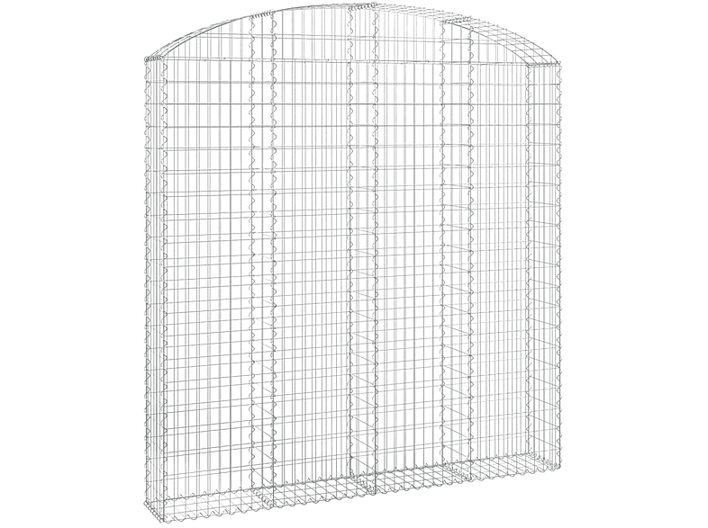 153470 VIDAXL Silber Gabionenkorb