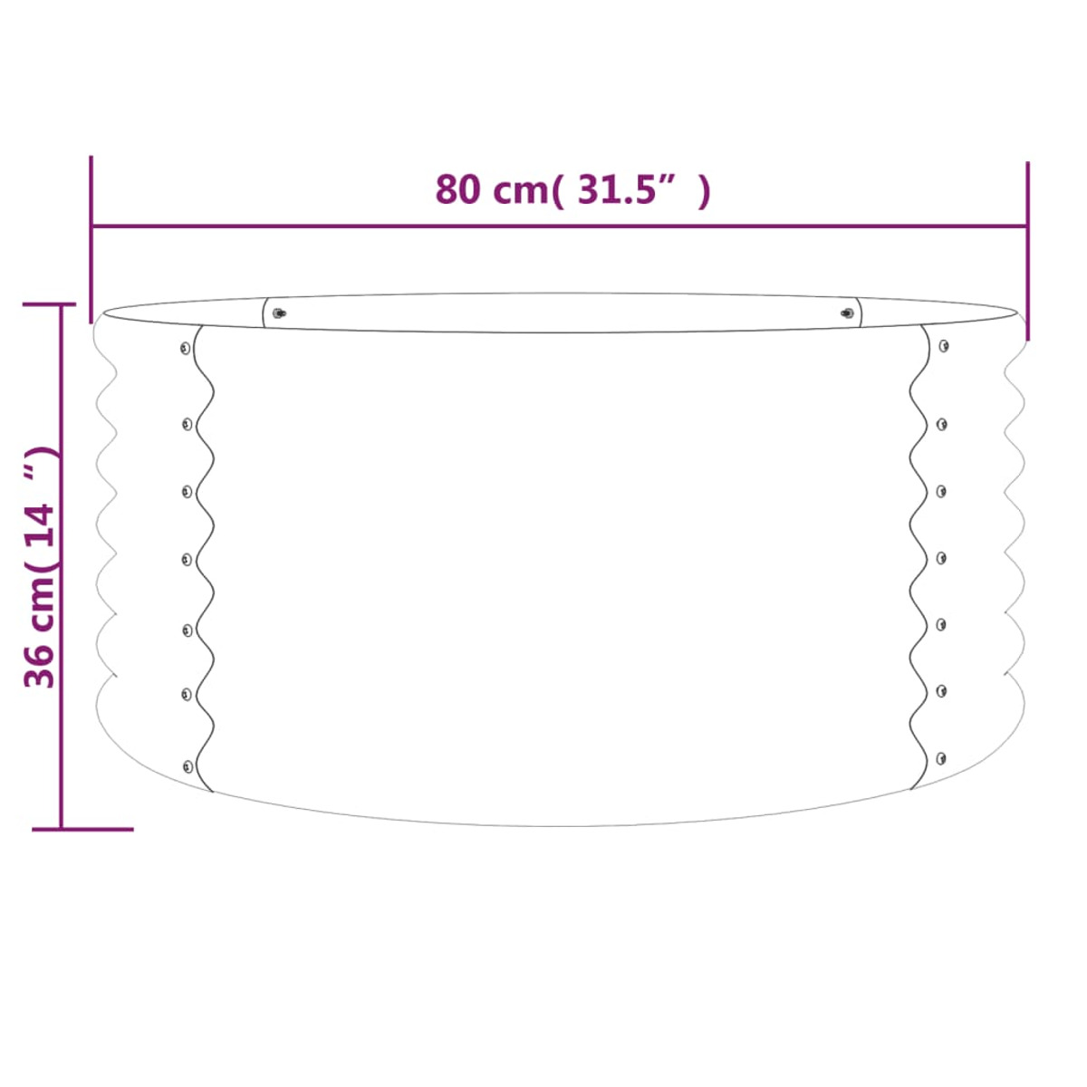 Pflanzgefäß 318855 VIDAXL Braun