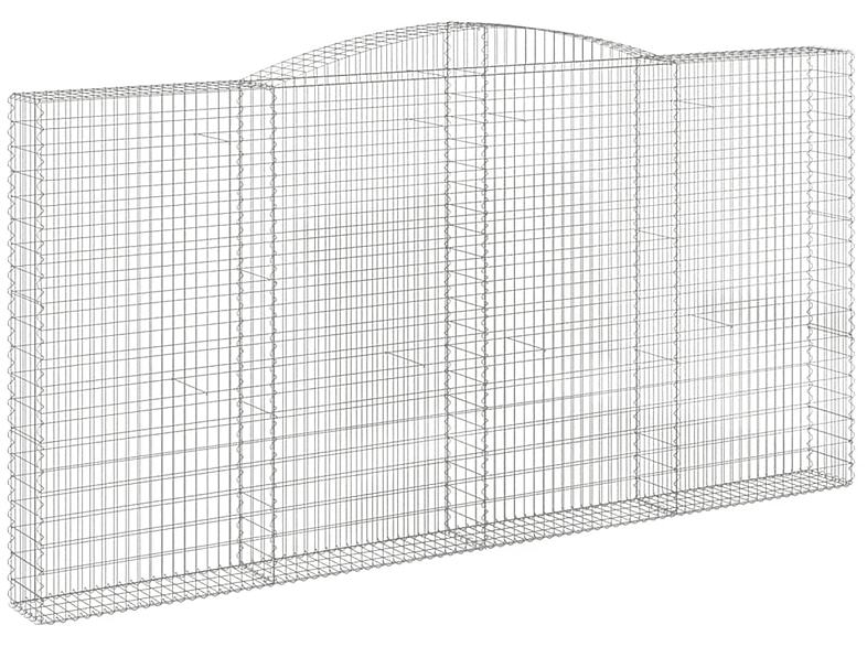 Gabionenkorb Silber VIDAXL 153530