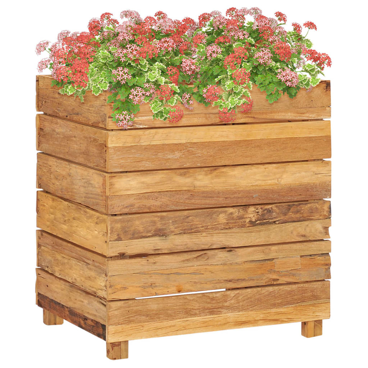 47424 Natürliche VIDAXL Holzfarbe Hochbeet