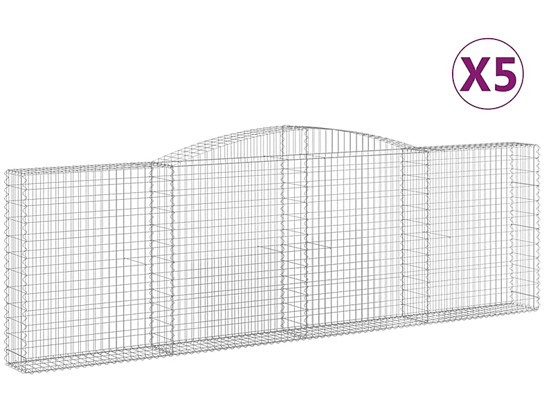 Gabionenkorb VIDAXL 3146882 Silber