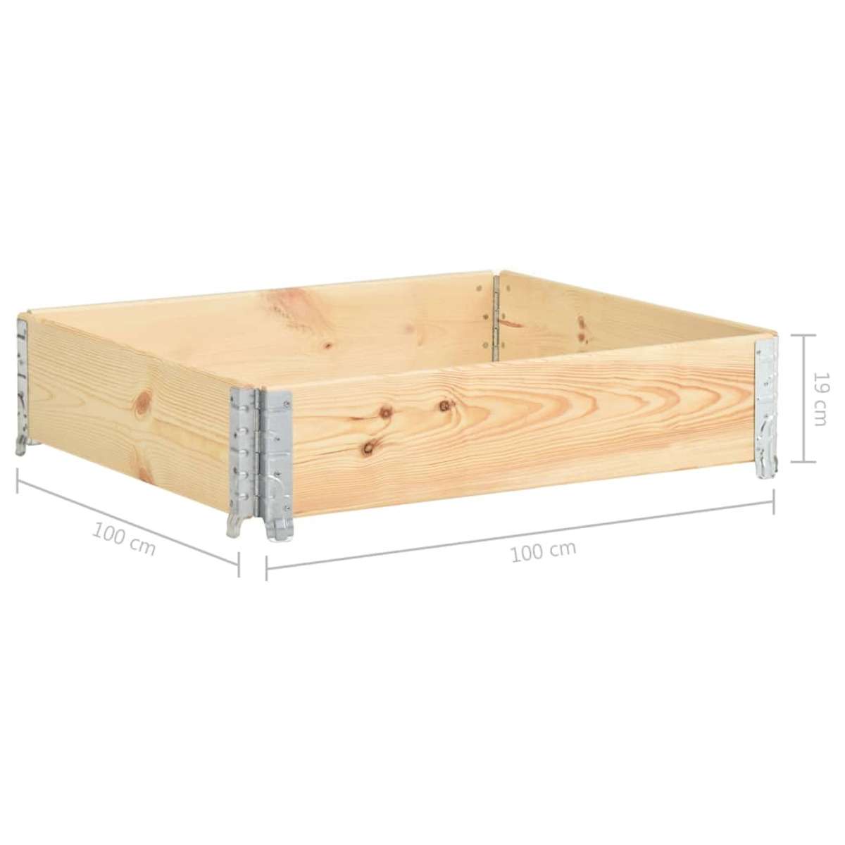 Natürliche VIDAXL 3055168 Holzfarbe Hochbeet