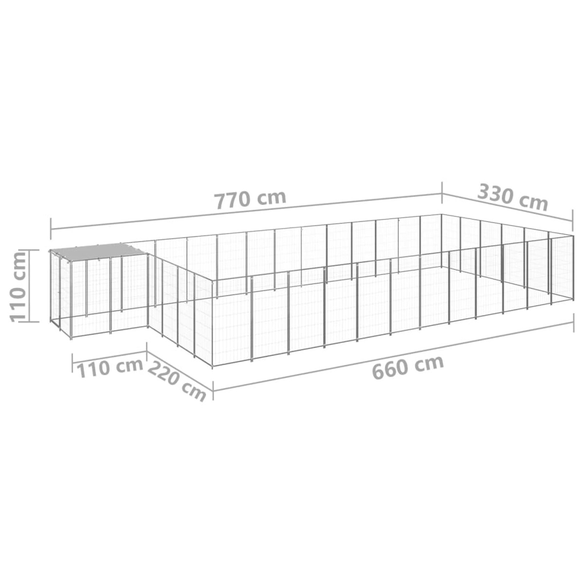 VIDAXL 3082223 Hundekäfig