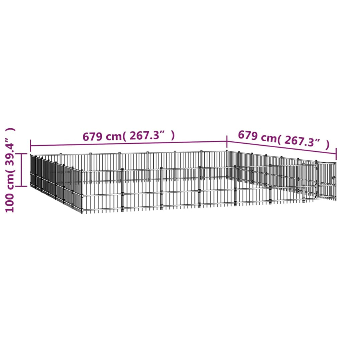 Hundekäfig VIDAXL 3124650