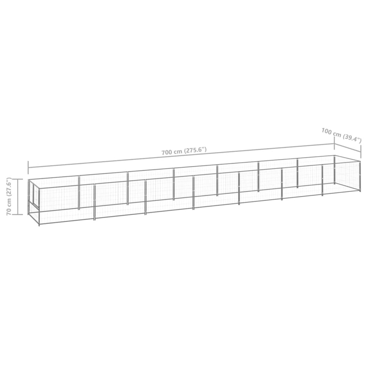 VIDAXL 3082105 Hundekäfig