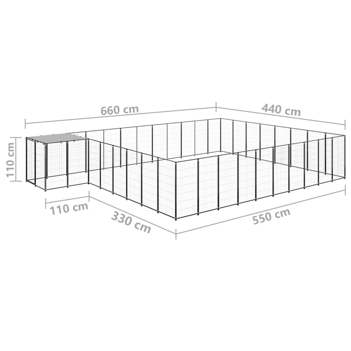 3082229 VIDAXL Hundekäfig