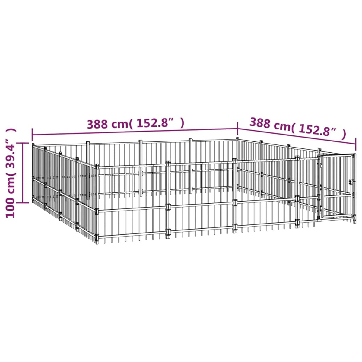 Hundekäfig VIDAXL 3124626