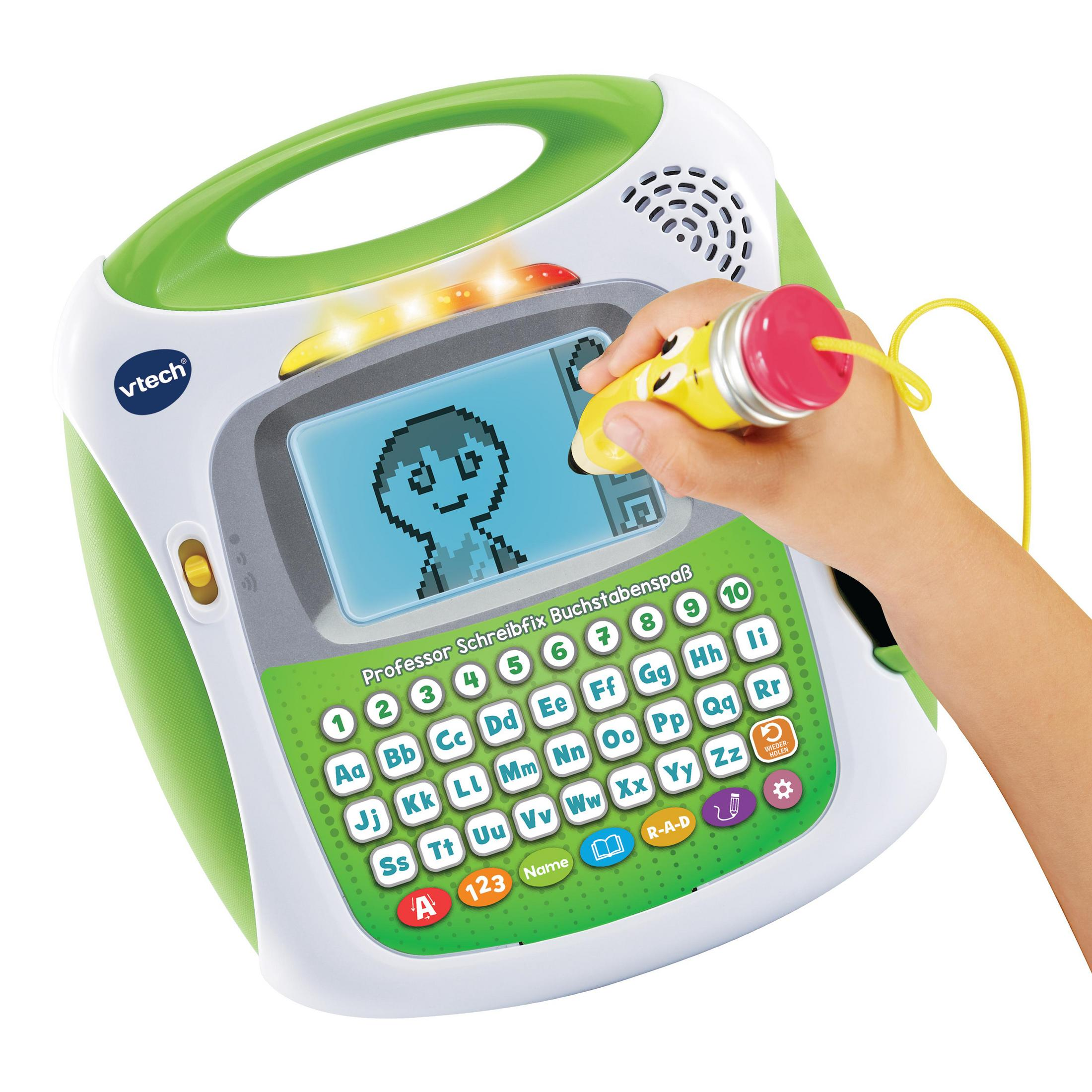 Ein Kinderspielzeug, ein elektronisches Lerngerät mit Stift.