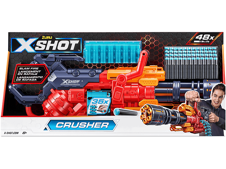 ZURU 36382 X-SHOT EXCEL CRUSHER Blaster Mehrfarbig | MediaMarkt