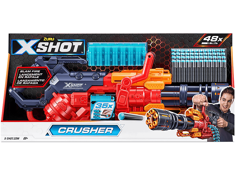 ZURU 36382 X-SHOT EXCEL CRUSHER Blaster Mehrfarbig