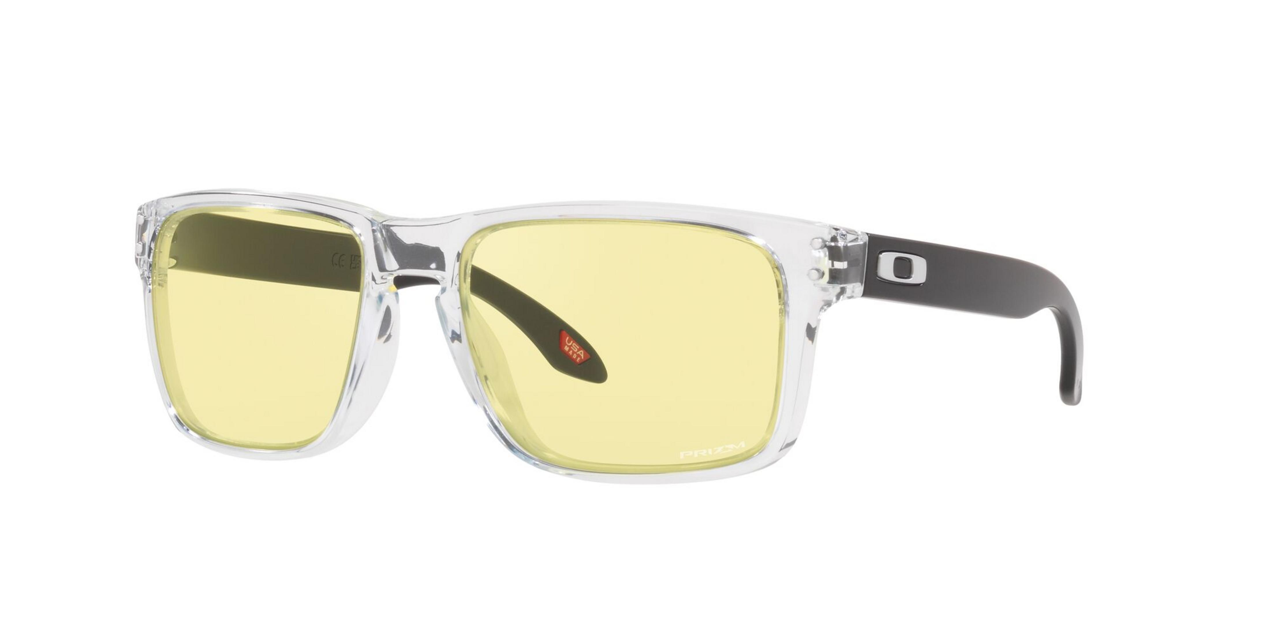 OAKLEY OO9102-X2 HOLBROOK CLEAR W/ PRIZM GAMING, Gaming Brille, Transparent