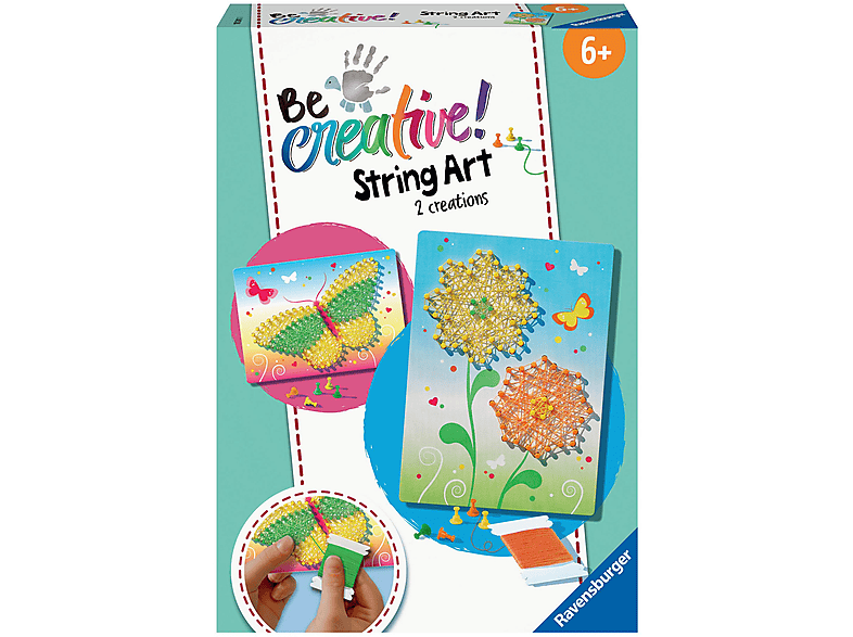 RAVENSBURGER 18241 STRING ART BUTTERFLIES Spielset Mehrfarbig SATURN