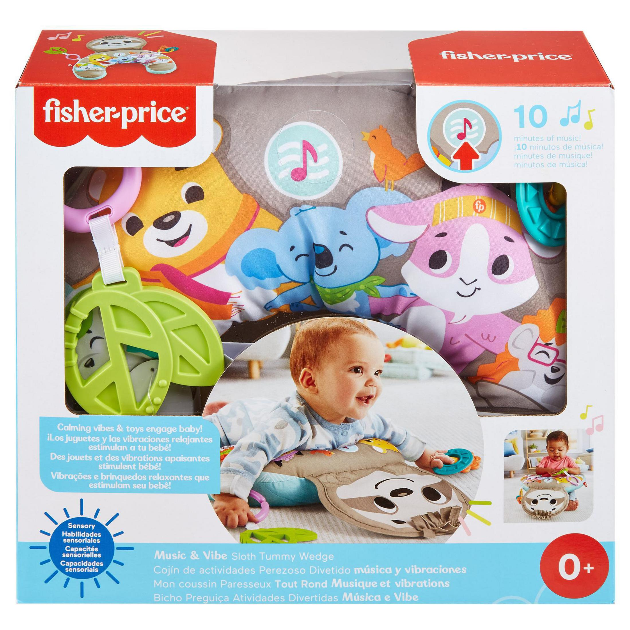 fisher-price faultier spielkissen mit vibration FISHER PRICE GRR01 FAULTIERSPIELKISSEN MIT VIBR Babyspielkissen Mehrfarbig