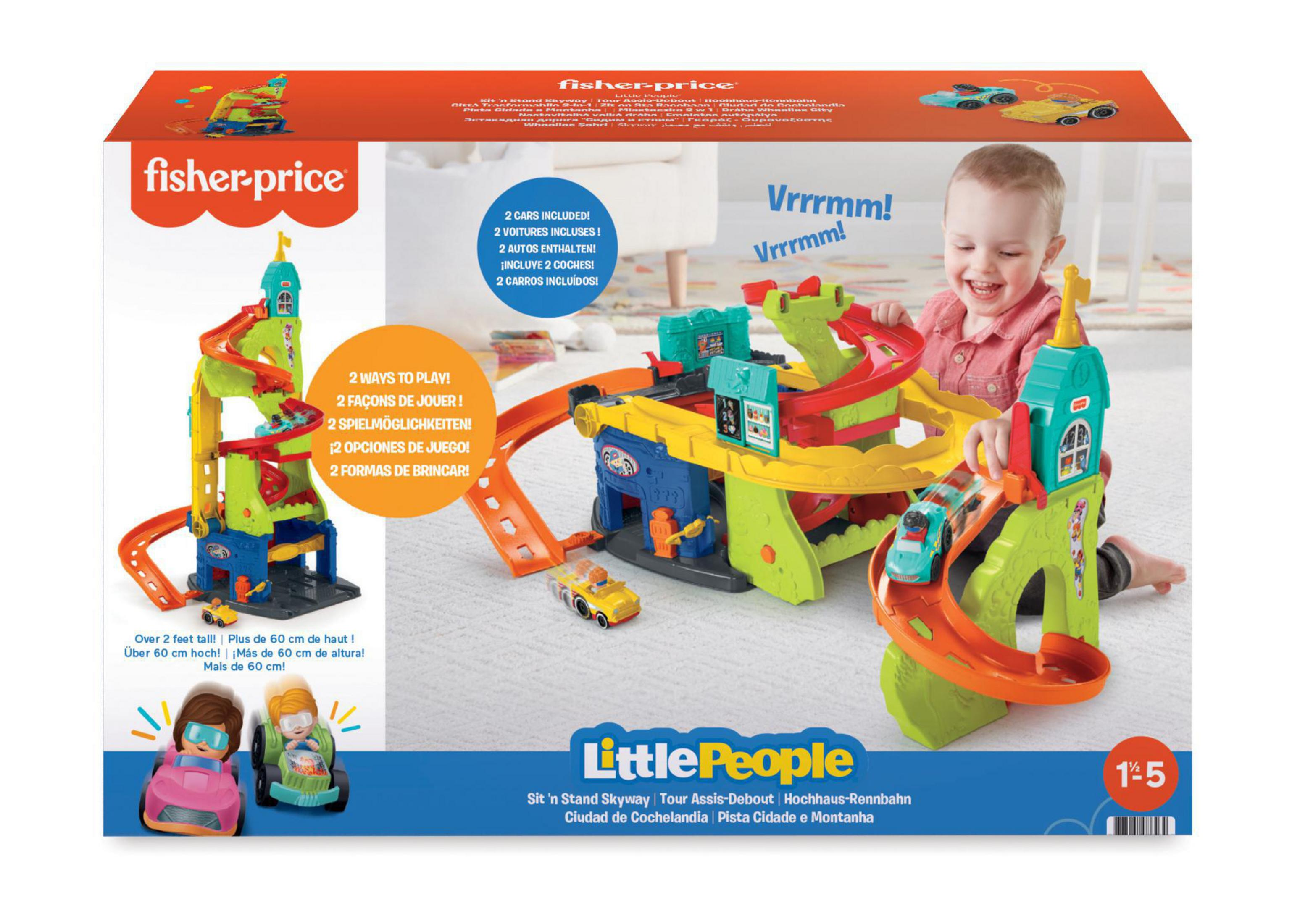 FISHER PRICE HBD77 LITTLE PEOPLE Mehrfarbig Spielset RENNBAHN