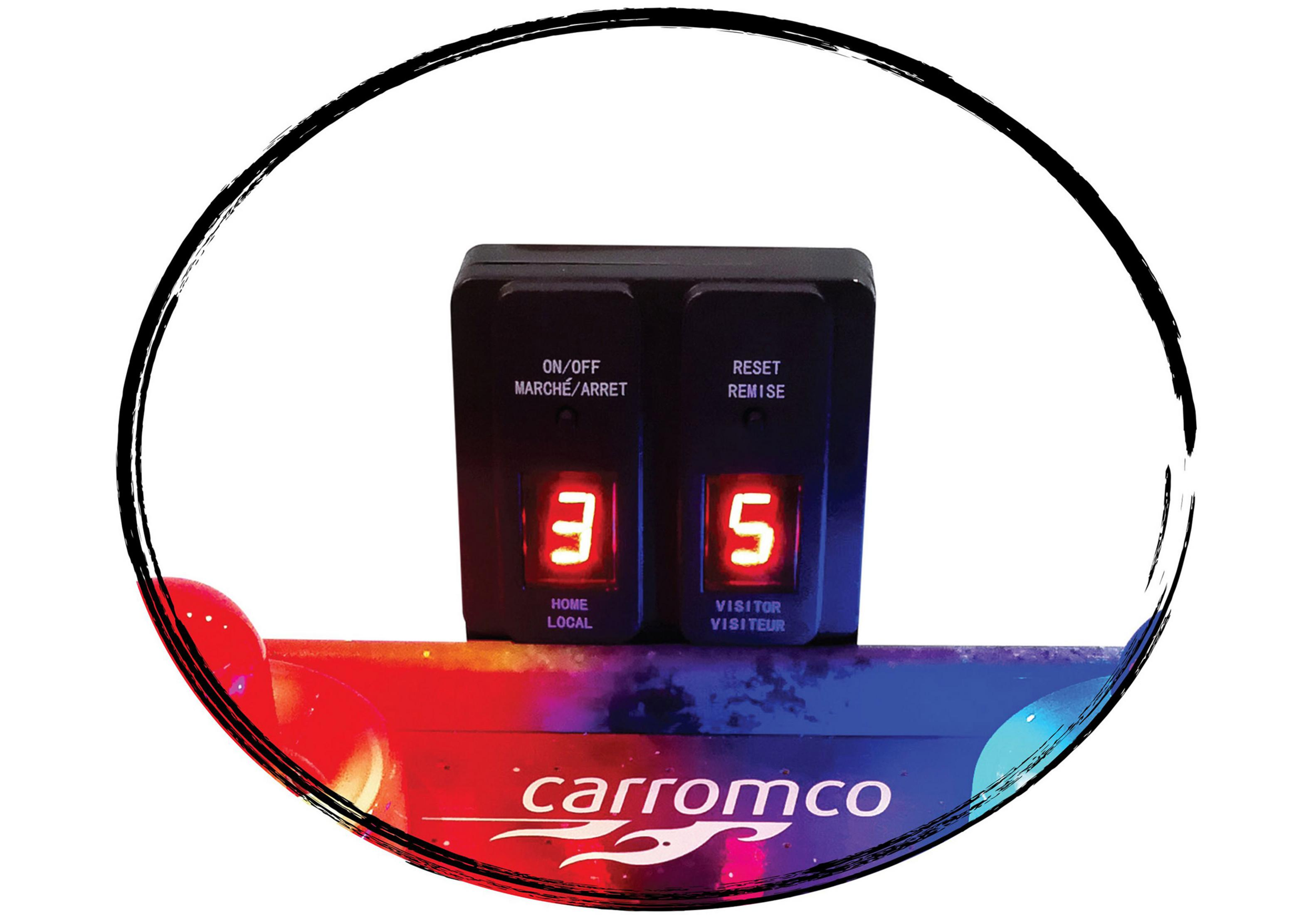 CARROMCO Airhockey Fire vs. Gesellschaftsspiel 146x71x82 Ice cm